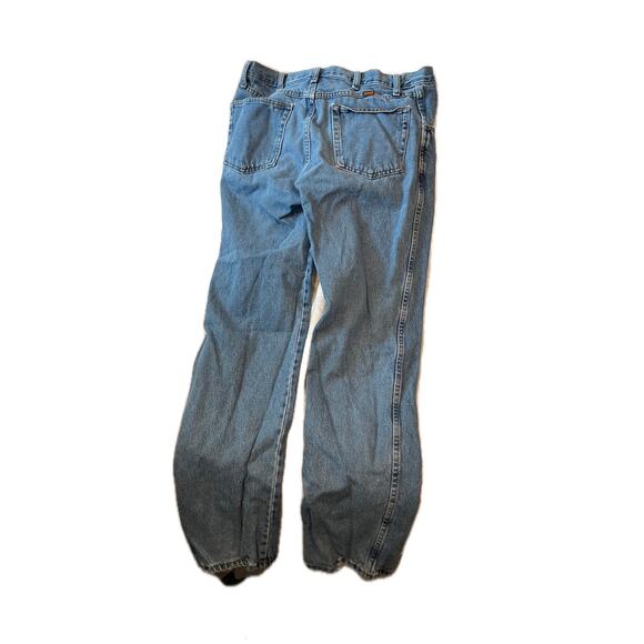 Rustler Straight Fit Blue Jeans 34x34 - Picture 2 of 3